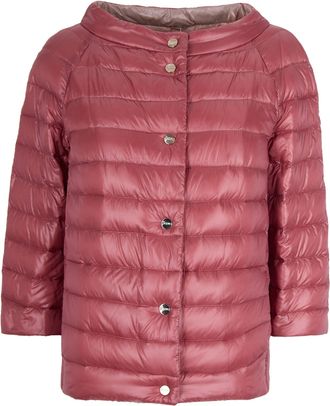 Herno Reversible Trapeze Cape with Classic Boudin Quilting