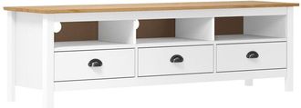 vidaXL Vidaxl - tv Cabinet Hill White 158x40x47 cm Solid Pine Wood