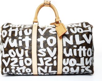 Louis Vuitton Brown Monogram Graffiti Boston Bag (Pre-Owned)