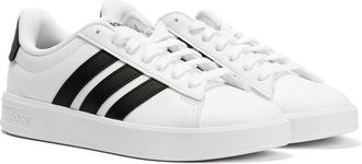 adidas Grand Court 3.0 Womens White/Black Trainers - Size UK 3.5
