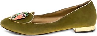Charlotte Olympia Ballerine Capricorn Smoking con decorazione Pre-owned - Verde