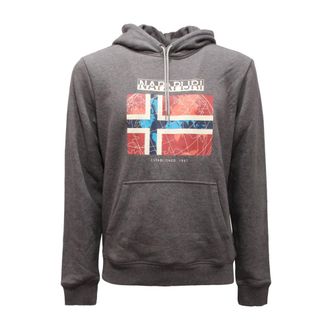 Napapijri Hoodies, male, Gray, Size: M B-Guiro H1 Sweatshirt