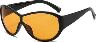 Generic Sports Mens Driving Sunglasses Womens Outdoor Vacation Decorative Sun Glasses(Orange)