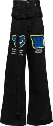 Off-white Vars Hamer wide-leg jeans - men - Cotton - 32 - Black