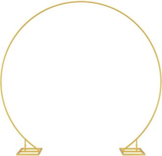 vidaXL Arco De Boda Sencillo Dorado 220 X 45 X 200 Cm Acero Vidaxl