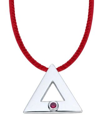 Liv Oliver 18K Plated 0.30 Ct. Tw. Ruby Necklace