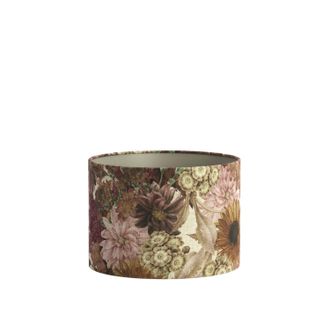Light & Living Light & Living - Pantalla De L&aacute;mpara - Rosewood - Blanco - Textil