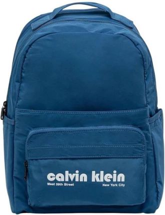 Calvin Klein Logo Backpack - Heren - Rugzakken - Blauw - ONE Size - Tassen