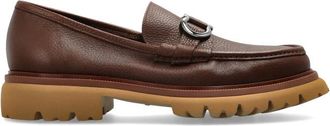Ferragamo Schoenen, Heren, Bruin, 42 EU, Leer, Cocoon 2 Leren Loafers