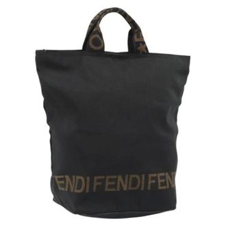 Fendi unisex, Pre-owned, Zwart, Maat: ONE Size Leer