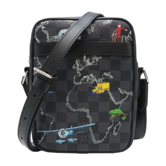 Louis Vuitton Black Damier Graphite Shoulder Bag (Pre-Owned)