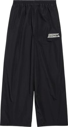 Balenciaga Wide Trousers, male, Black, Size: M Masking Tape Track Pants