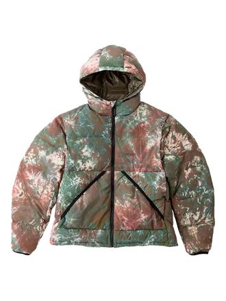 Gramicci hooded puffer jacket - men - Down/Nylon/Feather - M - Green