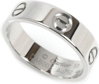 Cartier White Gold White Gold (18K) Band Ring (Pre-Owned)
