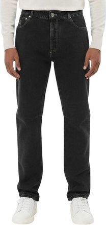 Brunello Cucinelli Black Straight Mid Rise Jeans