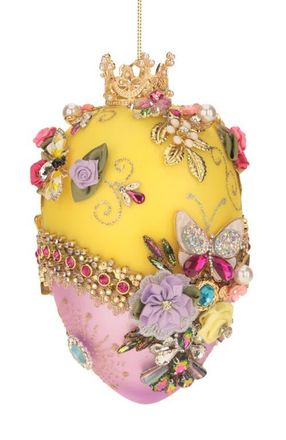 Mark Roberts Faberge Jewel Easter Egg, Yellow in Light Yellow at Nordstrom