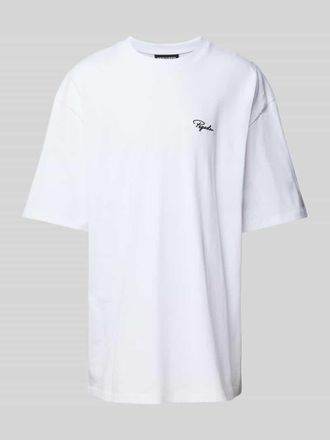 Pegador Oversized T-Shirt mit Label-Stitching in Weiss, Gr&ouml;&szlig;e XS
