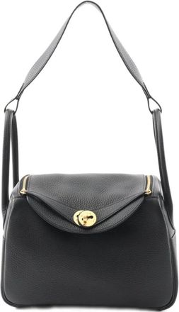 Hermès Borsa a spalla Lindy in pelle Clemence 2025 - Nero