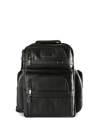 Tumi Brief Pack leather multi-pocket backpack - Black