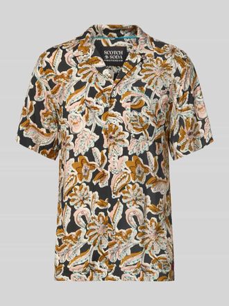 Scotch & Soda Regular Fit Freizeithemd aus Viskose in Camel, Gr&ouml;&szlig;e XXL