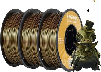 OEM Filamento Pla De Seda Bicolor, 1,75 Mm De Di&aacute;metro, 3 Kg De Peso Por Paquete