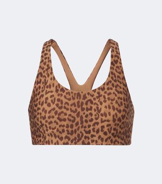 The Upside Javan Jade leopard-print sports bra