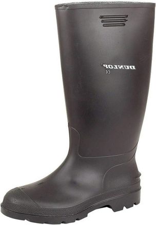 Sergio Rossi Ladies Dunlop Rubber Original 380VP Waterproof Wellies Camping Garden Rain Festival Wellington Boots Black