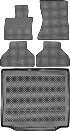 OEM Juego De Alfombrillas De Goma Para Coche Y Alfombrilla Para Maletero Para Bmw X5 E70 Suv De 2007-2013