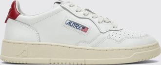 Autry Medalist Low Trainers in Smooth Calfskin with Contrast Details