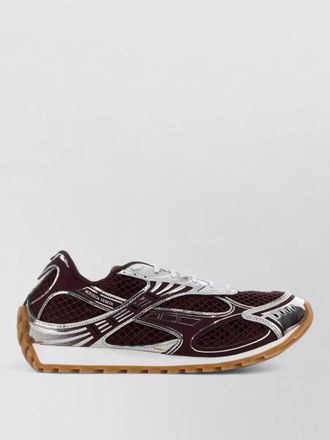 Bottega Veneta mesh rubber orbit sneakers contrast panels