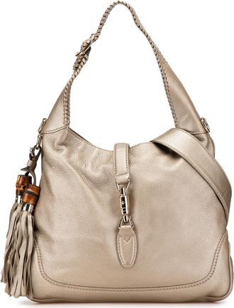 Gucci Pre-owned Womens Leather Hobo Bag With Bamboo - Tan - One Size