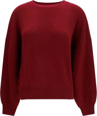 Lisa Yang Trui - Dames - Cashmere truien - Rood - S - Kasjmier - Truien & Vesten