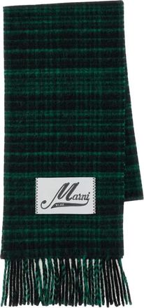 Marni Accessoires, Dames, Veelkleurig, ONE Size, Wol, Wollen Mix Sjaal