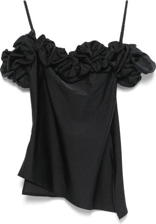 Coperni ruffled top - Black