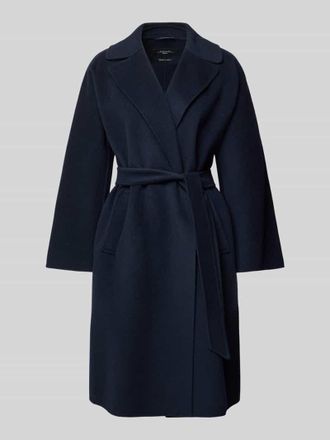 Max Mara Regular Fit Wollmantel aus Schurwoll-Mix Modell CIVADA in Marine, Gr&ouml;&szlig;e 34