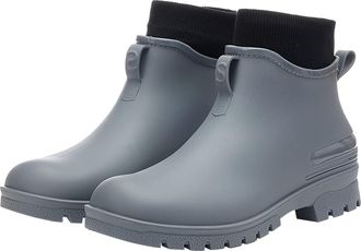 Generic Womens Wellington Boots Waterproof Boots Short Quick Drying Rain Boots Platform Ankle Boots Large Size Ankle Boots Unisex Snow Boots Winter Rain Shoes