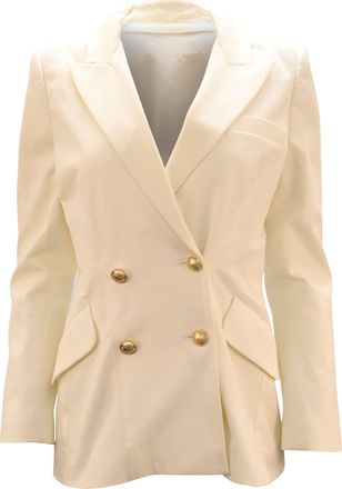 Derek Lam Derek Lam 10 Crosby Rodeo Blazer in White Cotton