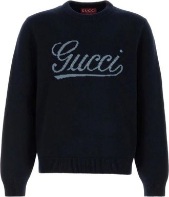 Gucci Hombre, Jerseys, Azul, Talla: L