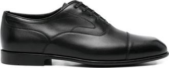 Ferragamo Zakelijke Schoenen - Heren - Nette schoenen - Zwart - 40 1/2 EU - Leer - Schoenen