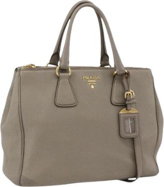 Prada Pre-owned Handbags, female, Gray, Size: ONE SIZE Pre-owned Vintage Hand Bag