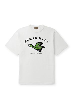 Human Made Logo-Print Cotton-Jersey T-Shirt