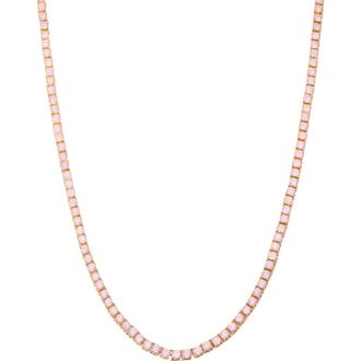 Brook & York Isabella Blush Tennis Necklace in Gold at Nordstrom