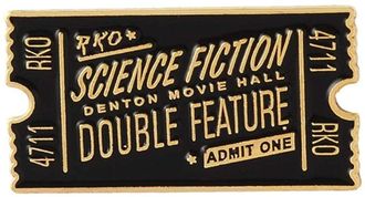 Generic Lapel Brooches Pin, Unisex Enamel Horror Movie Ticket Brooch Pin Jeans Collar Badge Jewelry for DIY Clothing Bags Backpacks Jackets Hat Multicoloured