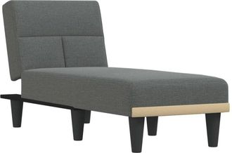 vidaXL Vidaxl - Sof&aacute; Div&aacute;n De Tela Gris Oscuro