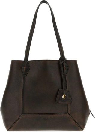 Jimmy Choo London Diamond Tote/M - Dames - Shoppers - Bruin - ONE Size - Tassen