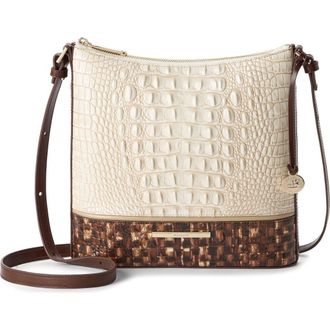 Brahmin Katie Croc Embossed Leather Crossbody Bag in Multi at Nordstrom