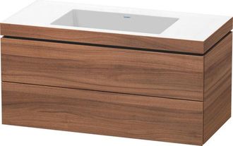 Duravit Duravit - Lavamanos L-cube Con Base Mural, 100x48 Cm, 2 Cajones