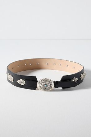 Streets Ahead Concho Studded Western Waist Belt