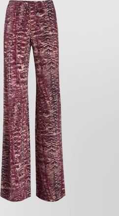 Alberta Ferretti organzine trousers flared tie-dye print