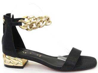 Ex&eacute; Womens Katy Sandal In Black Snake